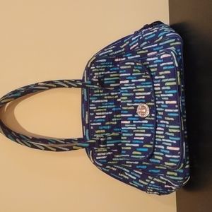 Vera bradley turn lock satchel Katalina blue print